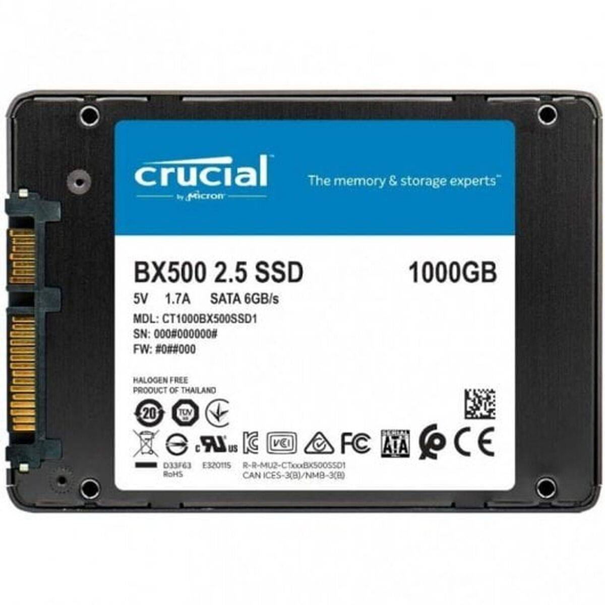 Disco Duro Crucial BX500 1 TB SSD