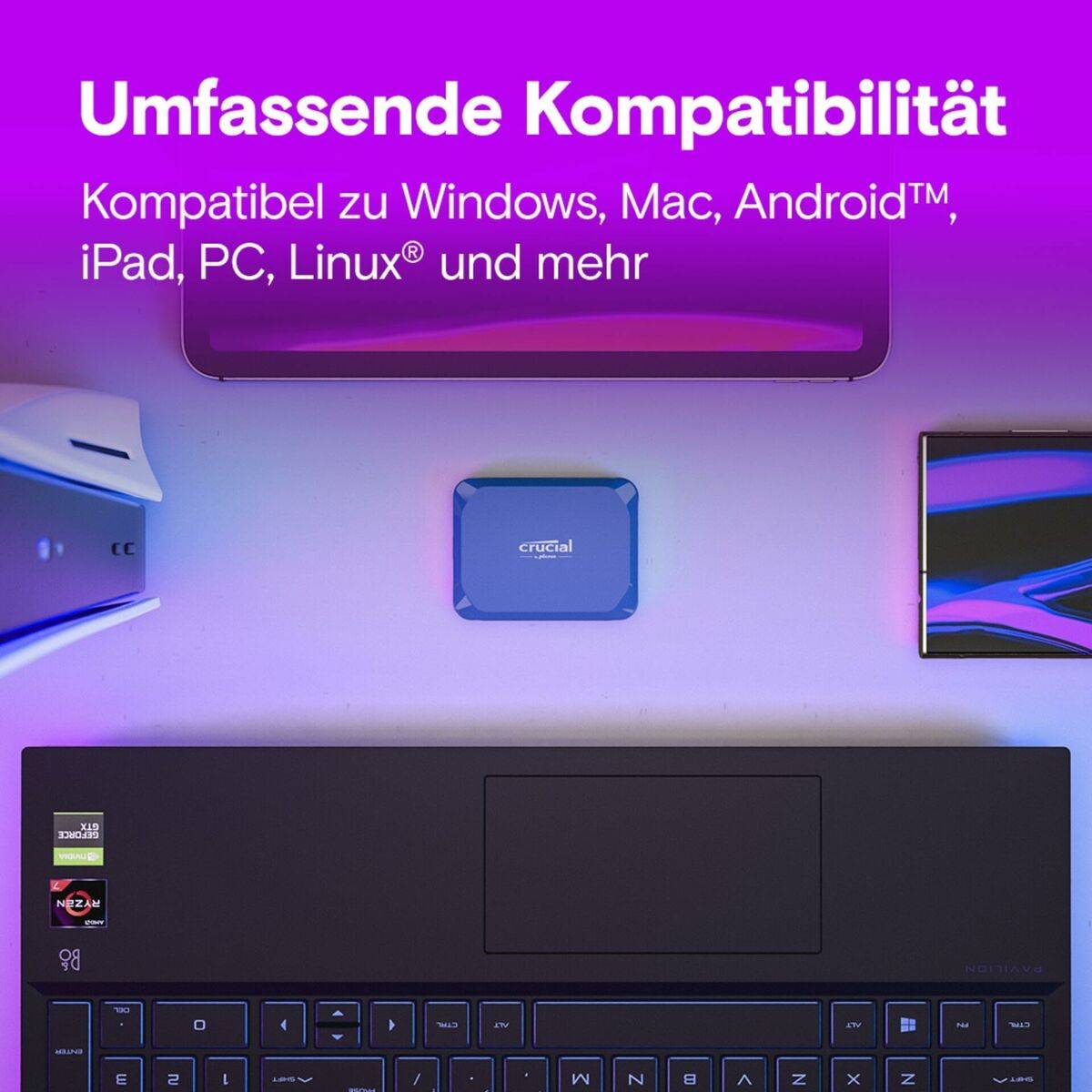 Disco Duro Externo Crucial X10 SSD 2 TB HDD