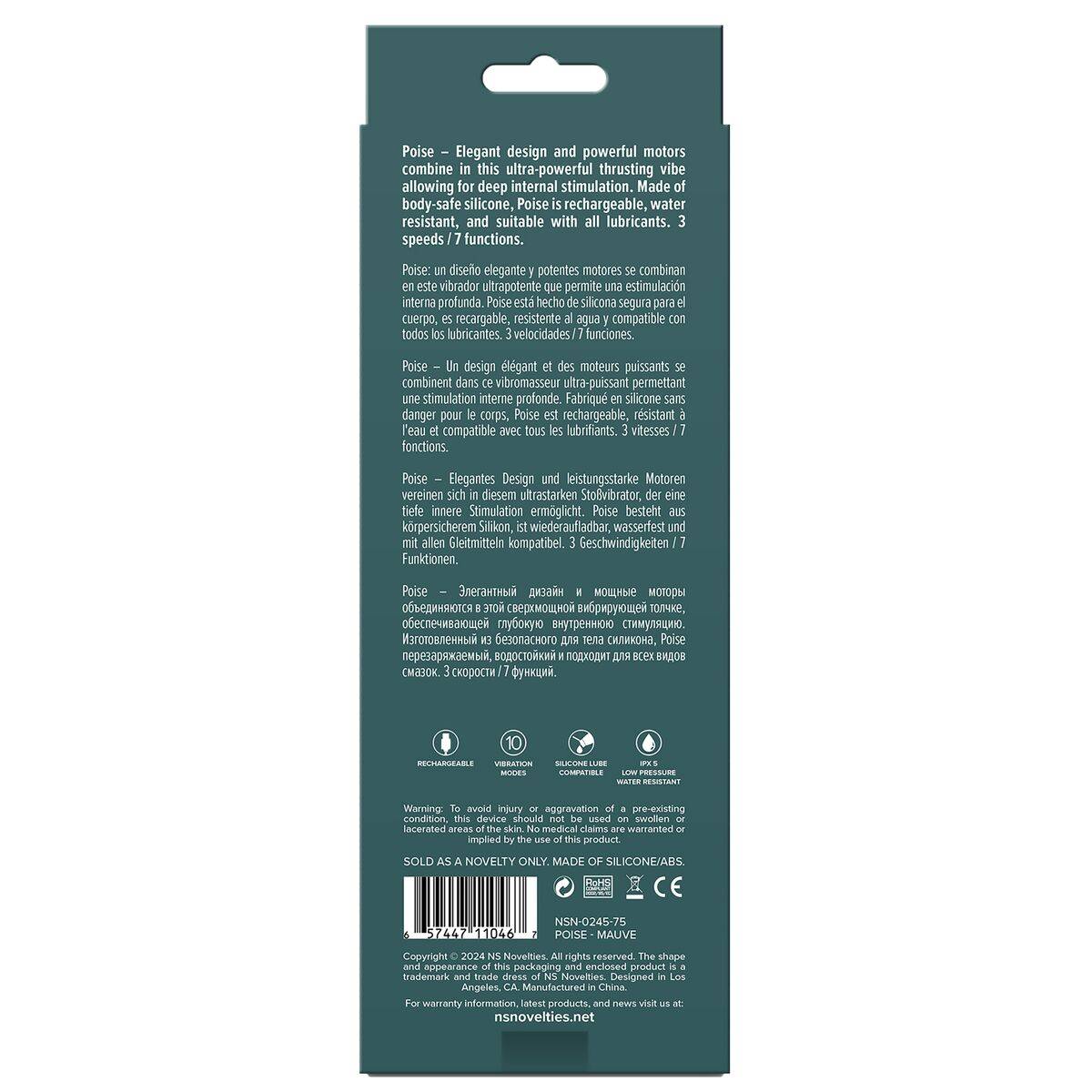 Vibrador anal NS Novelties Lust-n-Dreams Morado