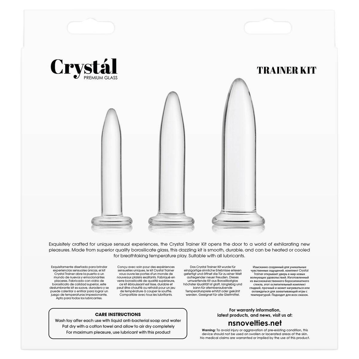 Plug Anal NS Novelties Trainer Kit 3 Piezas (13 cm) (13,9 cm) (11,3 cm)