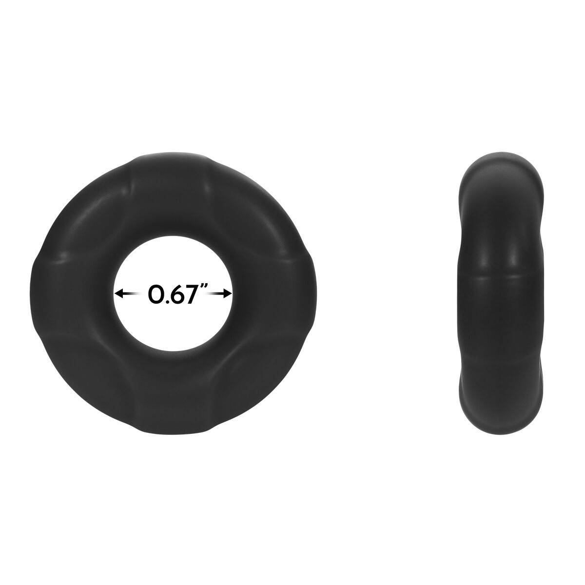 Anillo para el Pene Forto Negro S Ø 17 mm
