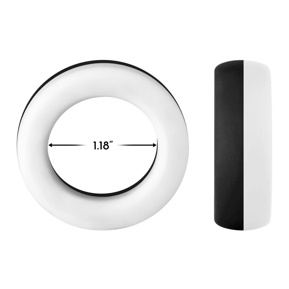 Anillo para el Pene Forto Negro (Talla única)