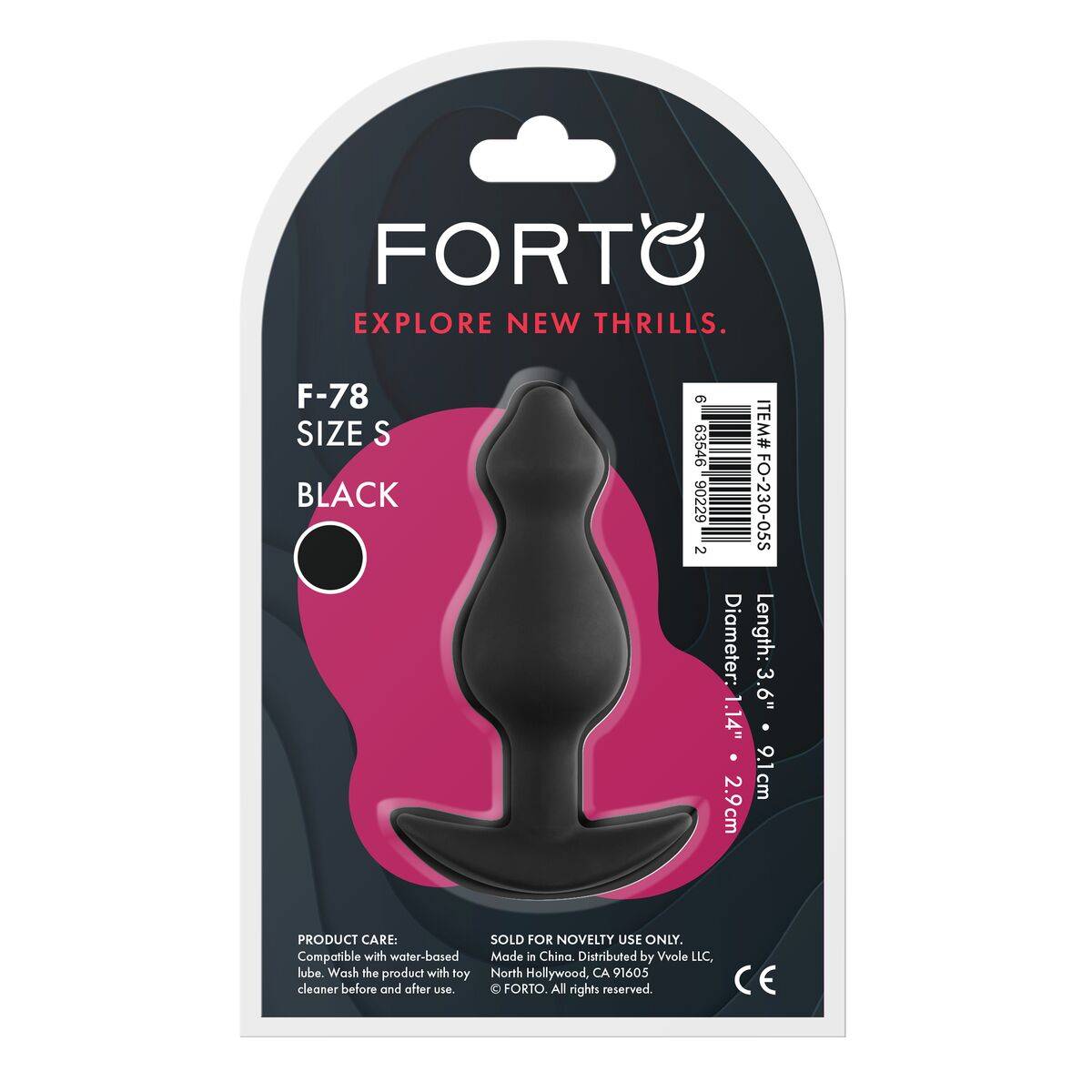 Plug Anal Forto Negro