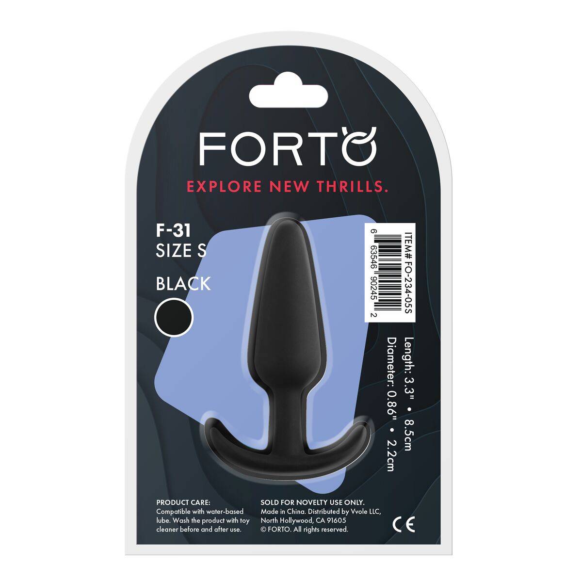 Plug Anal Forto Negro