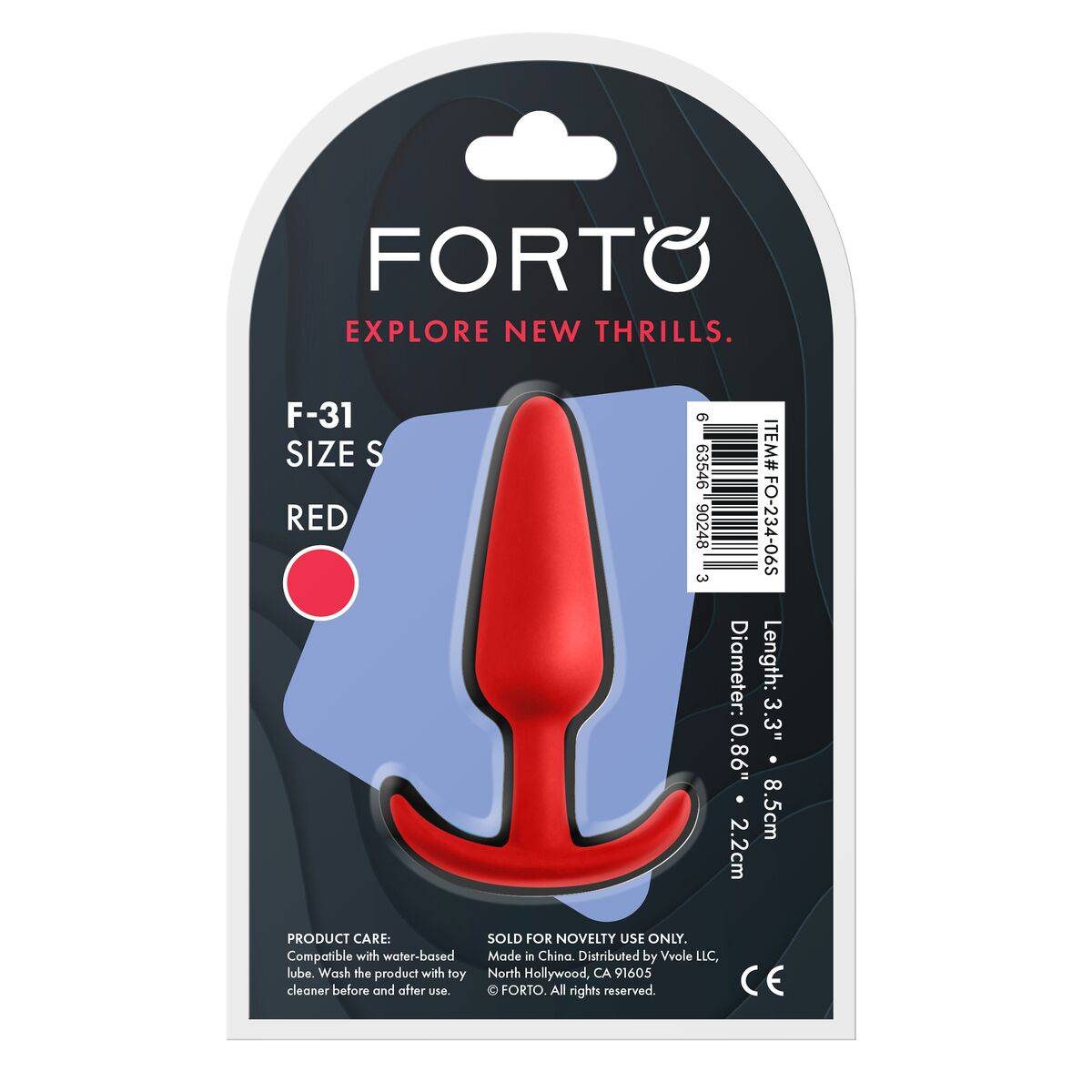 Plug Anal Forto Rojo