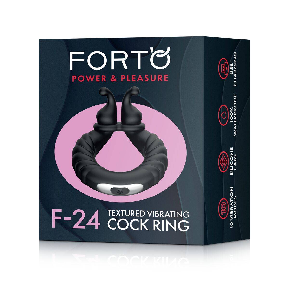 Anillo para el Pene Forto Negro (Talla única)