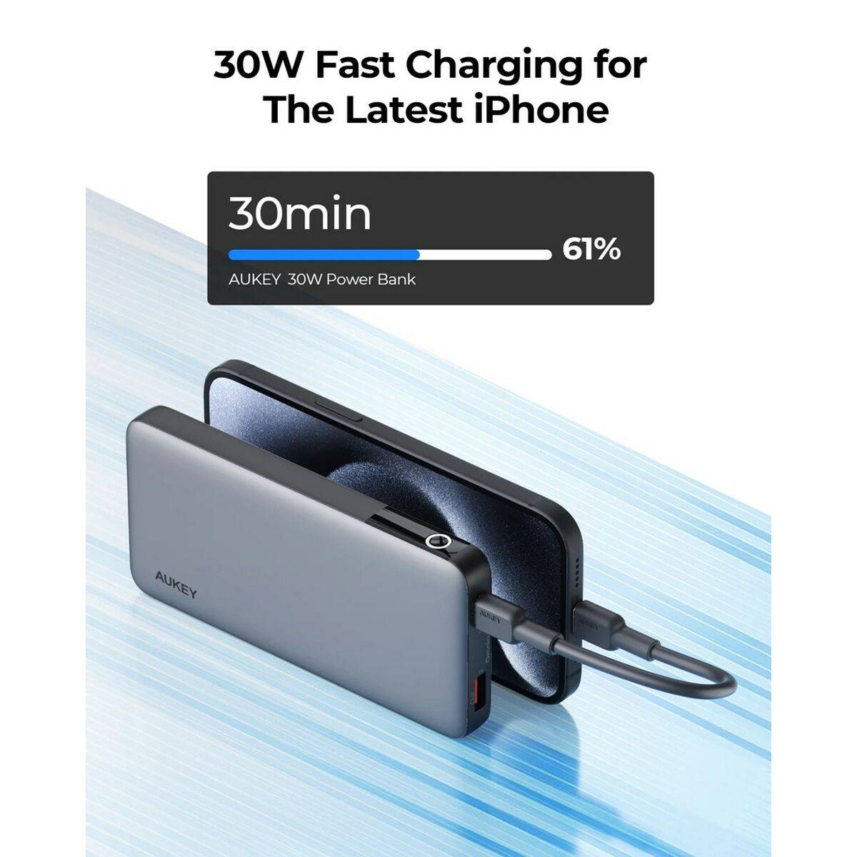 Powerbank Aukey PB-Y41 Gris 10000 mAh