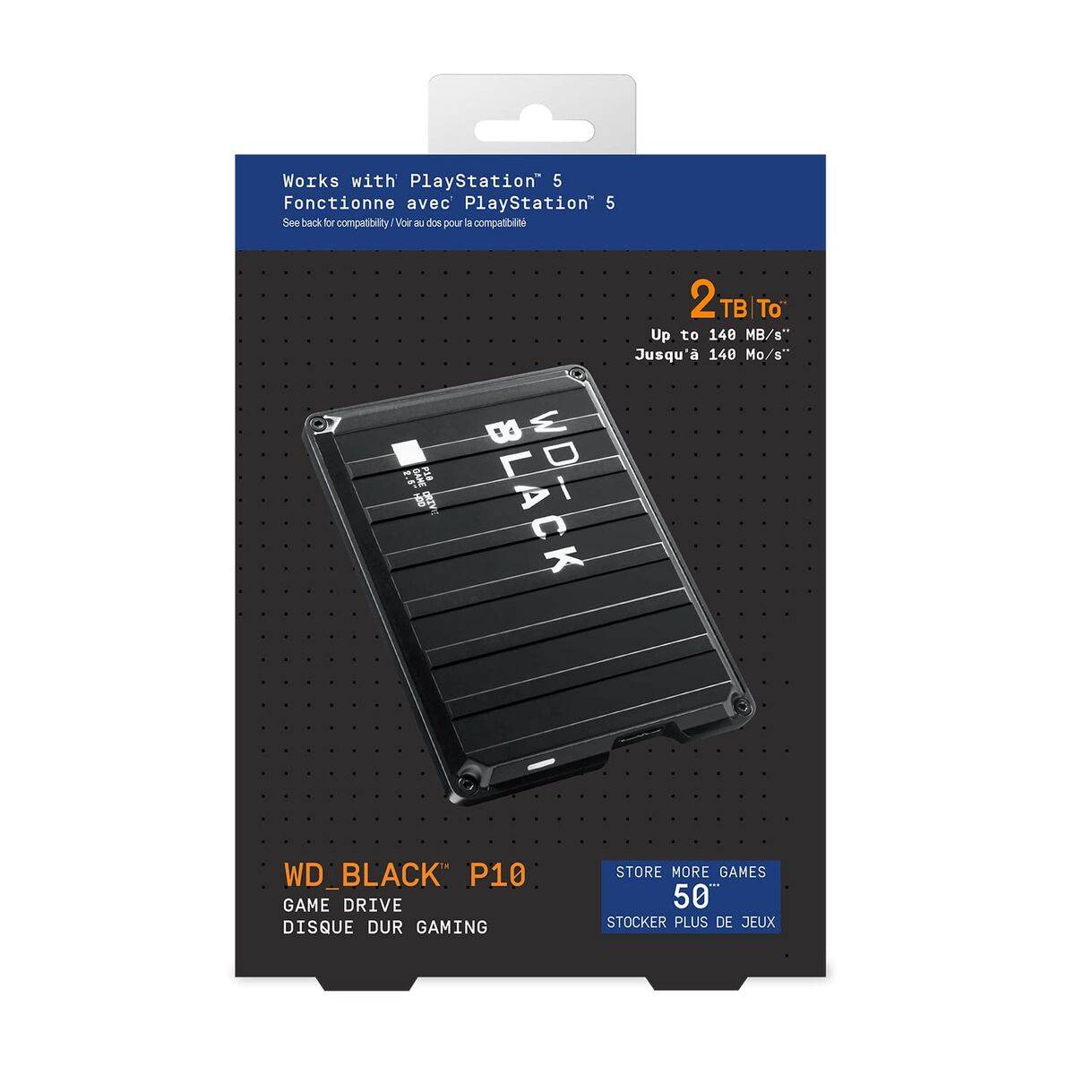 Disco Duro Externo Western Digital P10 Game Drive Negro 2,5" 5 TB