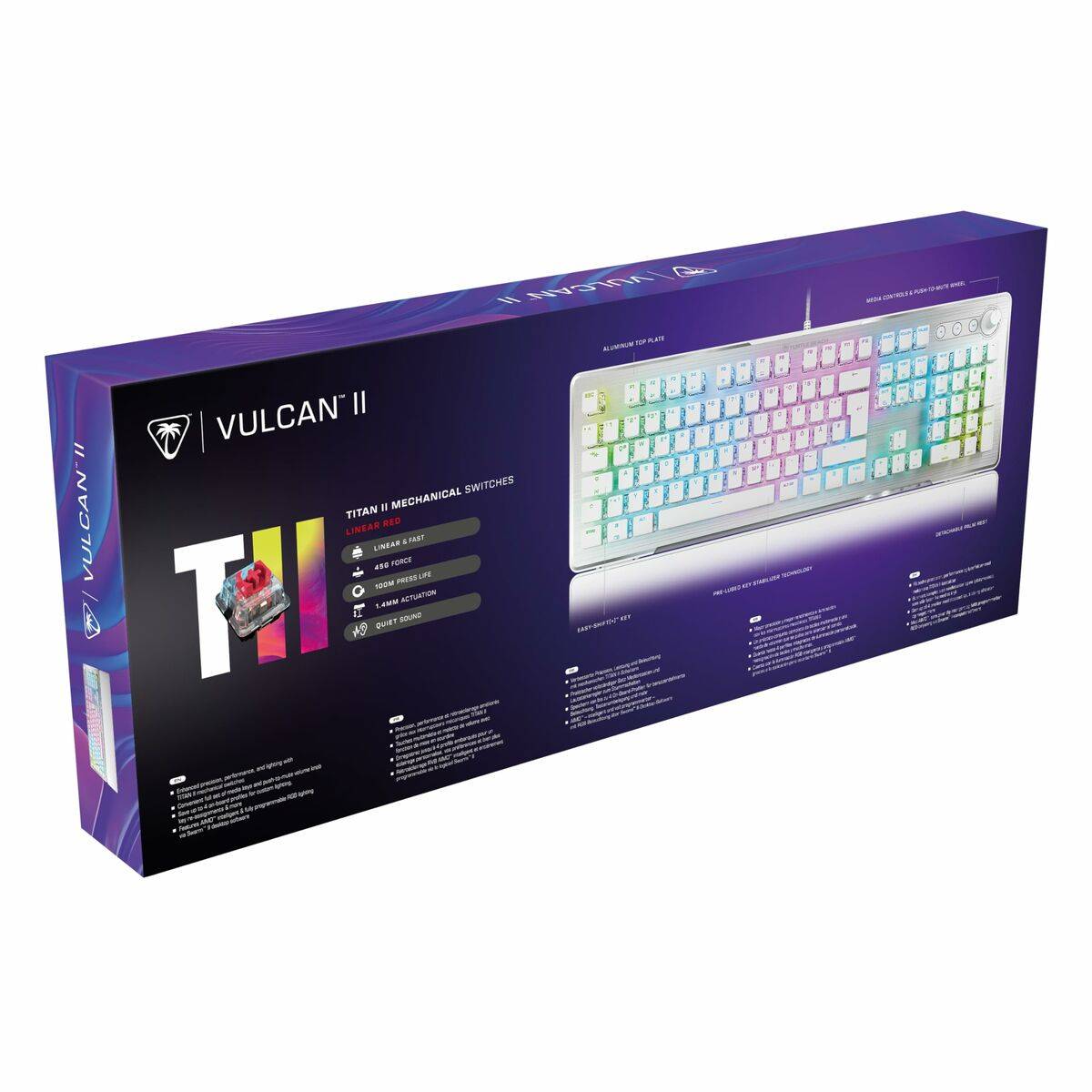 Teclado Turtle Beach Vulcan II Blanco Azerty Francés