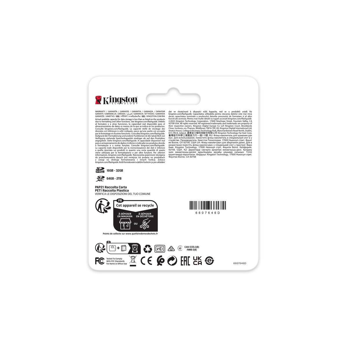 Tarjeta de Memoria SDXC Kingston SDR2V6/512GB 512 GB