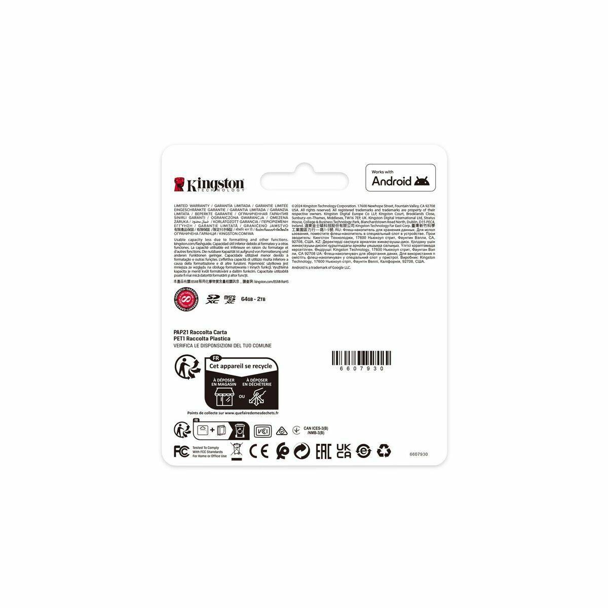 Tarjeta de Memoria Micro SD con Adaptador Kingston SDS3/1TB 1 TB