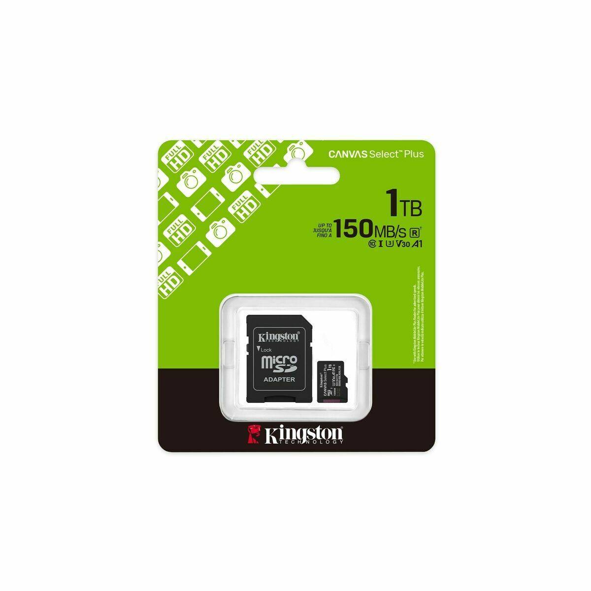 Tarjeta de Memoria Micro SD con Adaptador Kingston SDCS3 1 TB