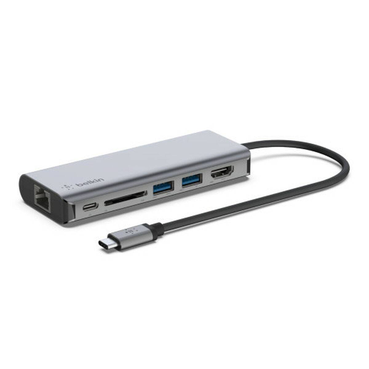 Hub USB Belkin AVC008BTSGY Plateado