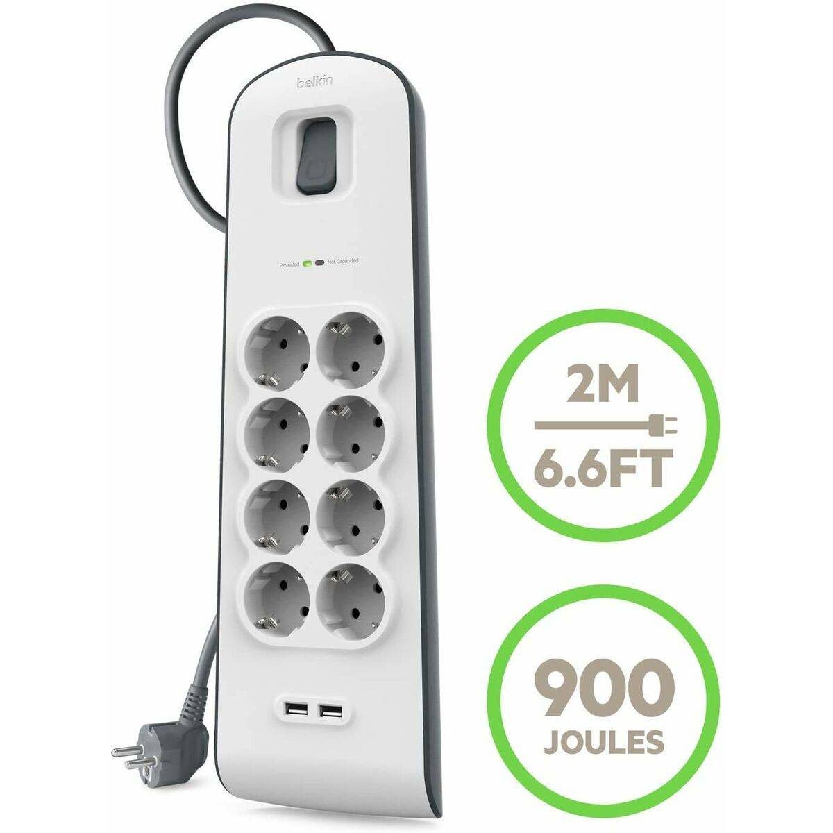 Protección contra sobretensión Belkin BSV804VF2M-V2