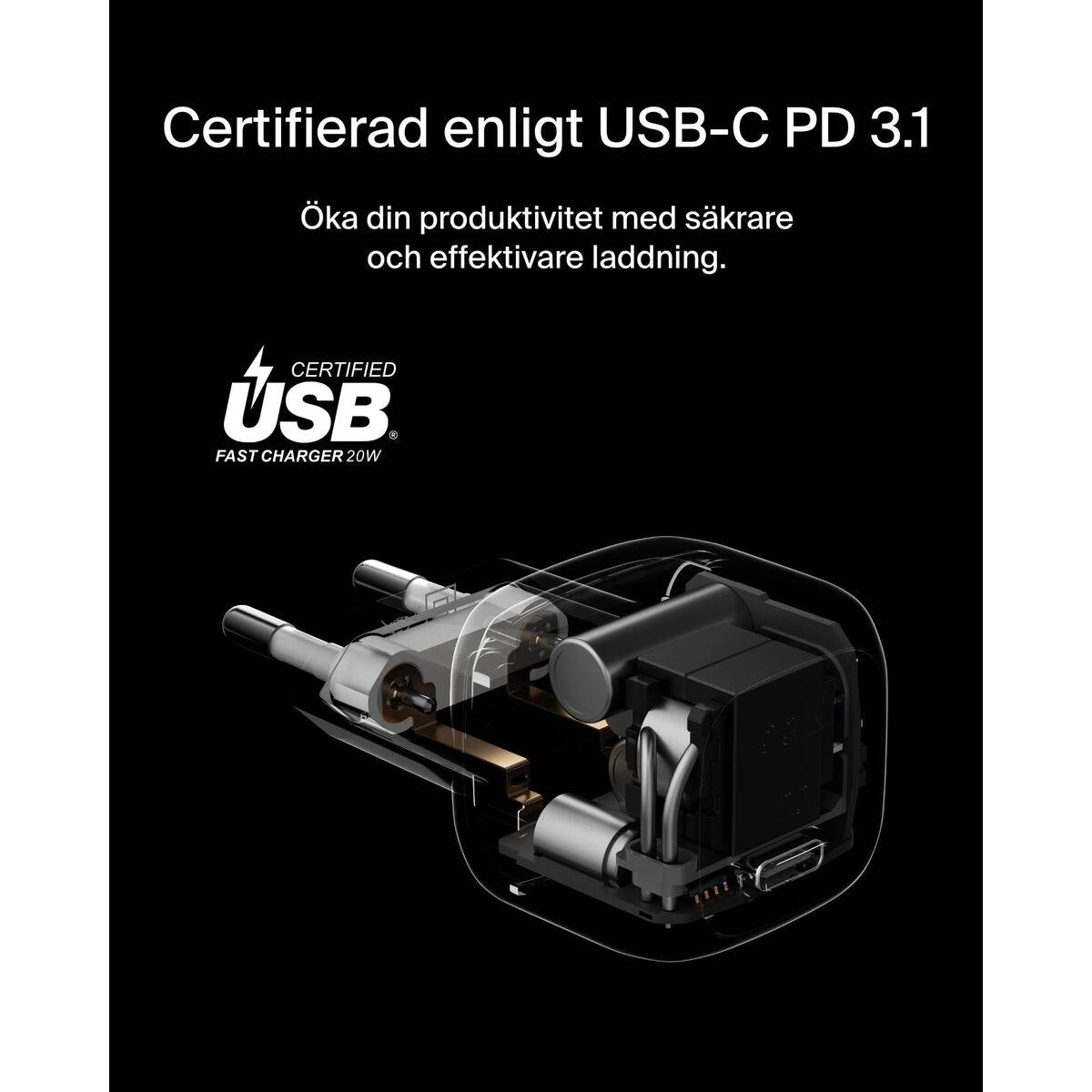 Cargador de Pared Belkin WCA009KQWH Blanco 20 W