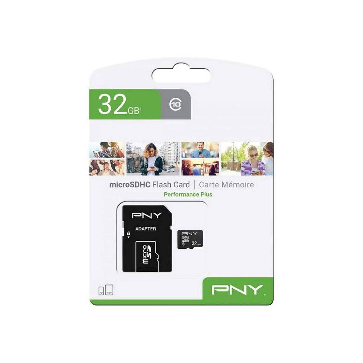 Tarjeta de Memoria Micro SD con Adaptador PNY Performance Plus 128 GB