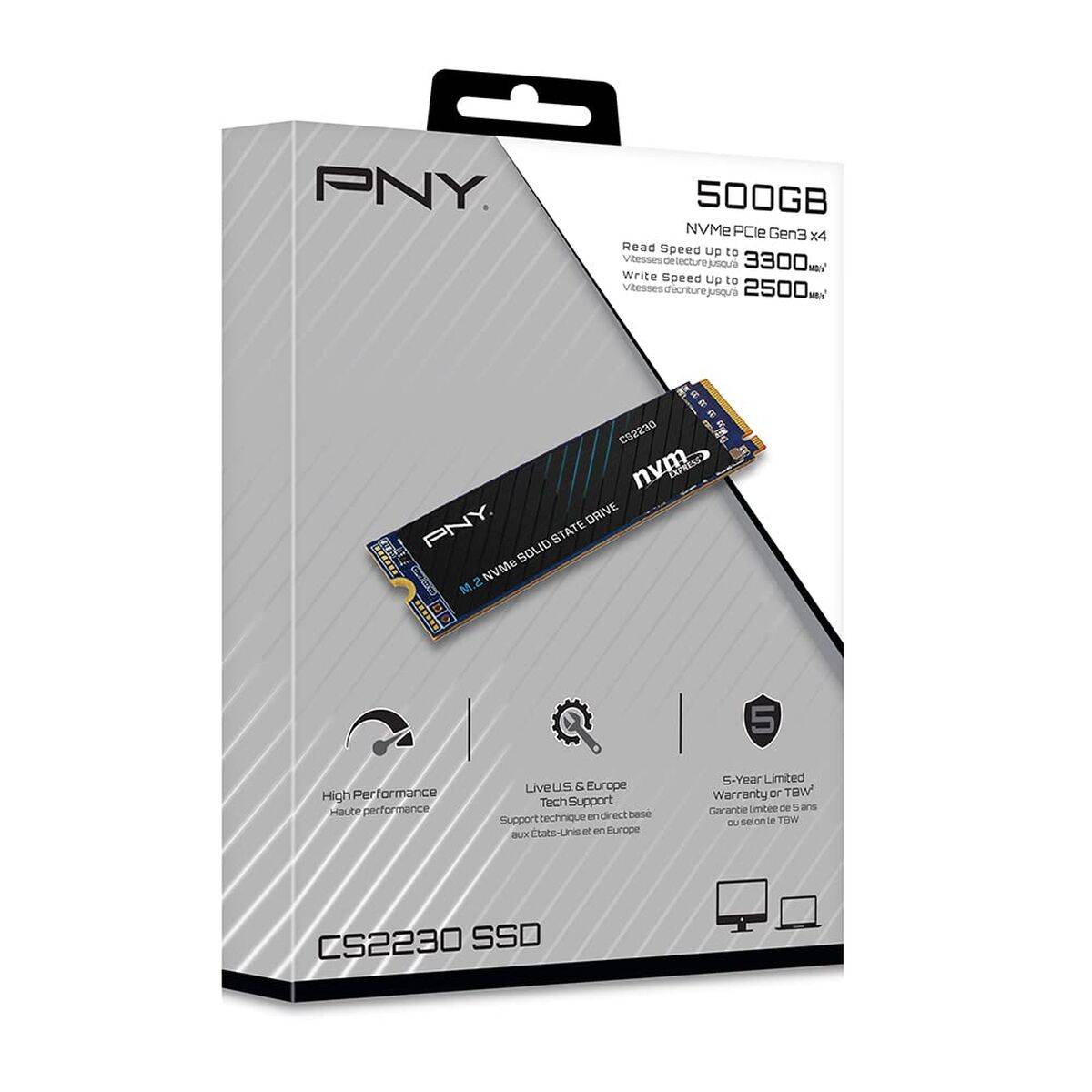 Disco Duro PNY CS2230 500 GB SSD