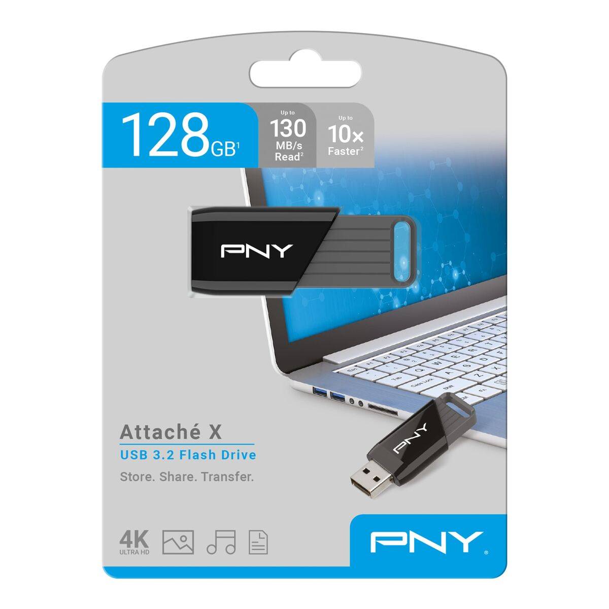 Memoria USB PNY Attaché X Negro 128 GB