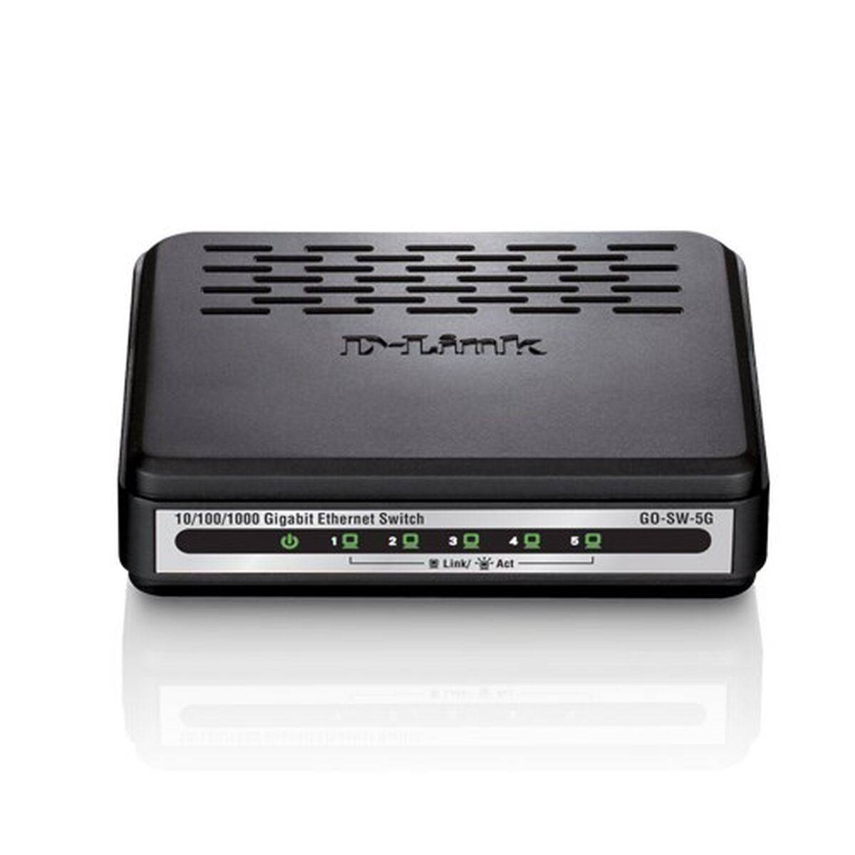 Switch D-Link GO-SW-5G Blanco Negro RJ45 Ethernet LAN RJ45 x 5