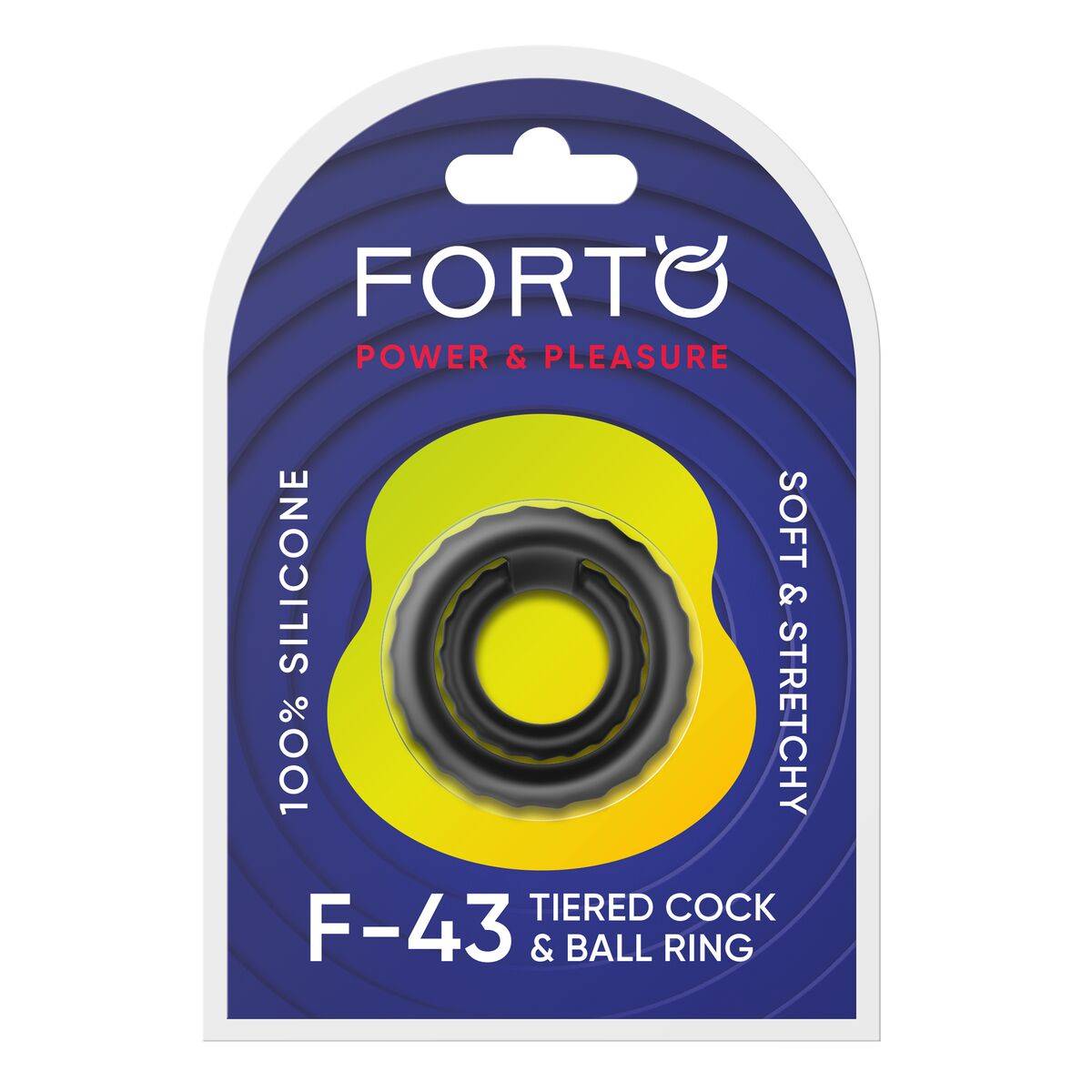 Anillo para el Pene Forto Negro (Talla única)