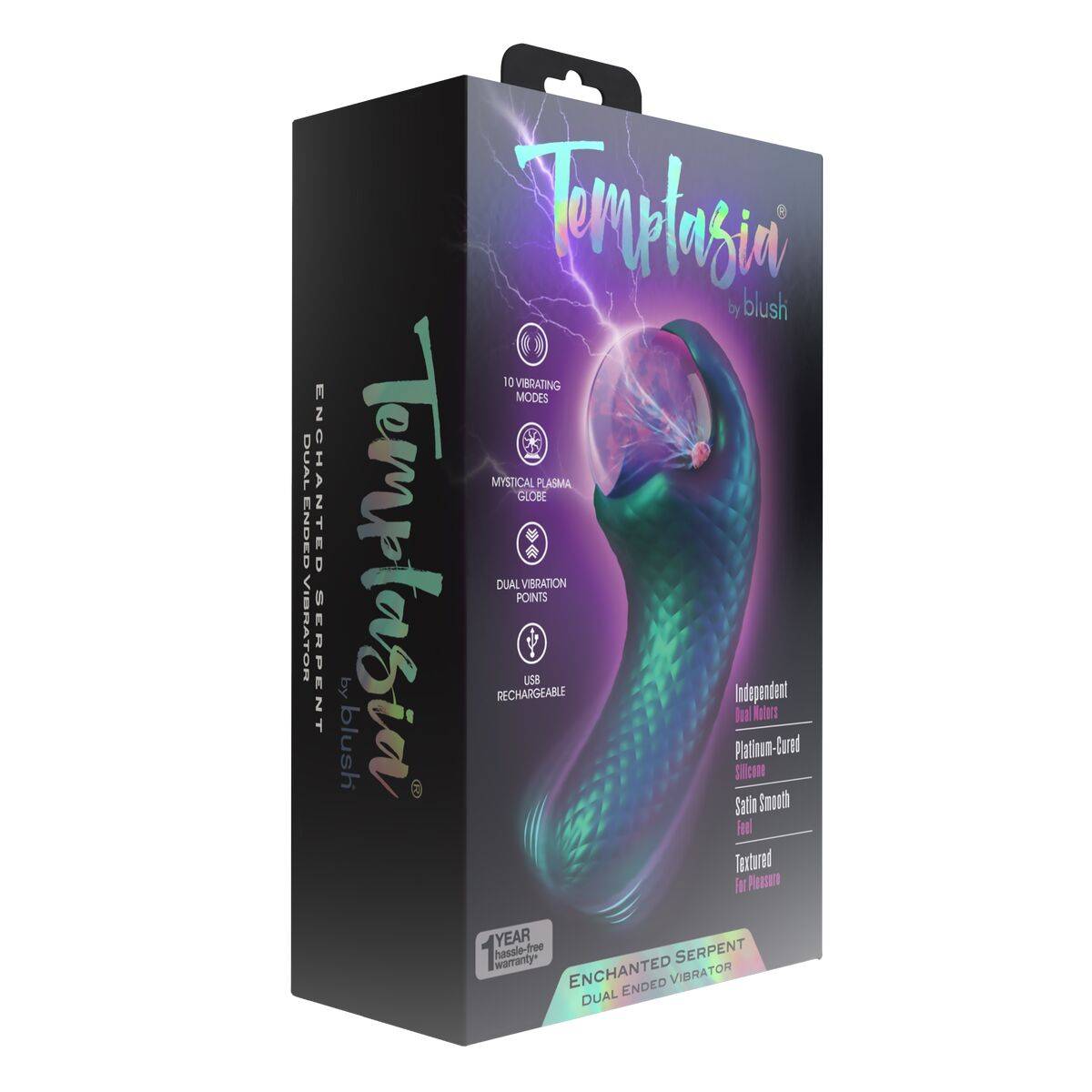 Vibrador anal Blush Temptasia Azul