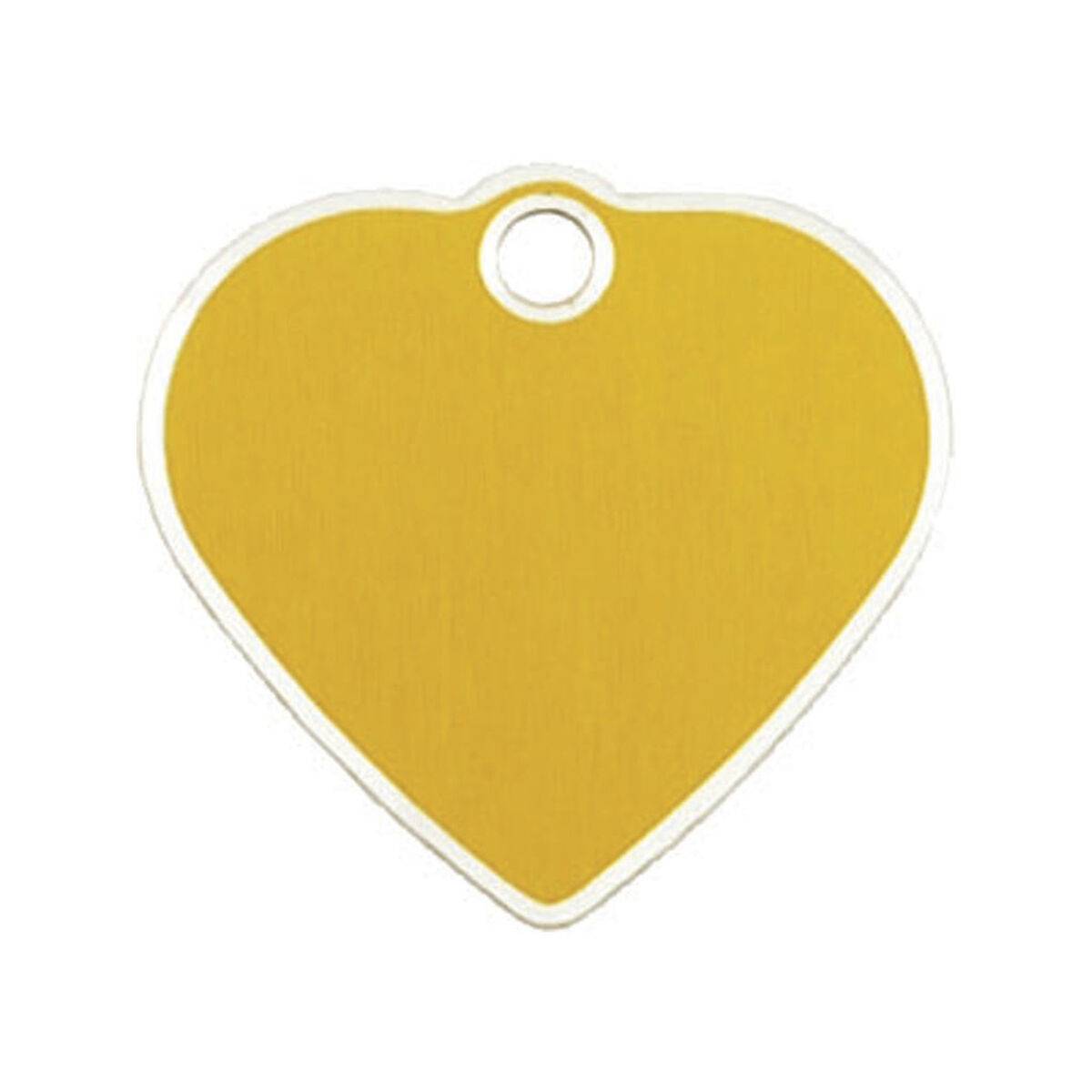 Placa identificativa para collar Imarc Dorado Corazón Aluminio