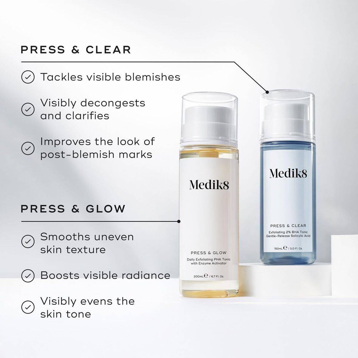 Tónico Exfoliante Medik8 PRESS & CLEAR 150 ml