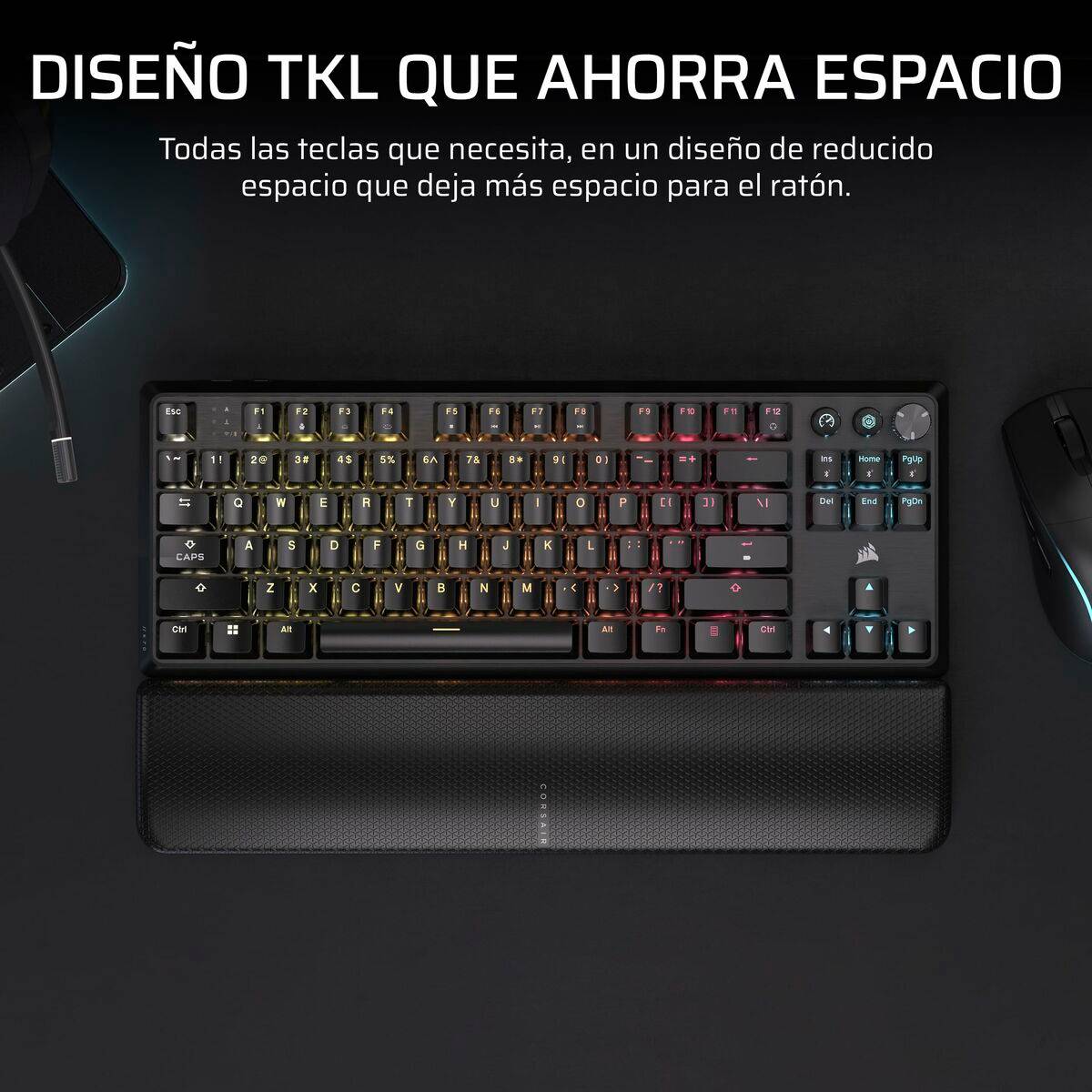 Teclado Inalámbrico Corsair CH-914901E-ES Negro Qwerty Español