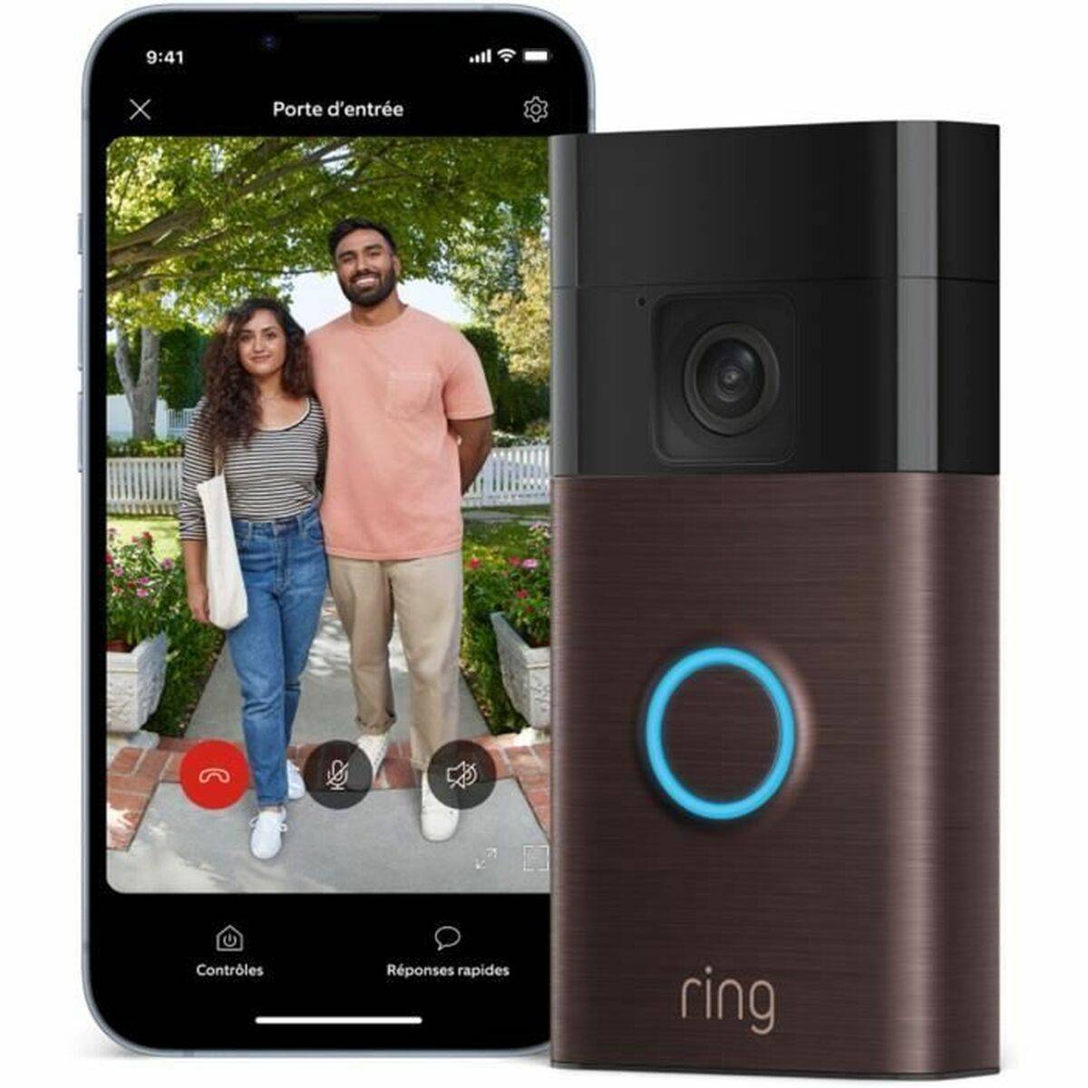 Videoportero Inteligente Ring Automotive Marrón