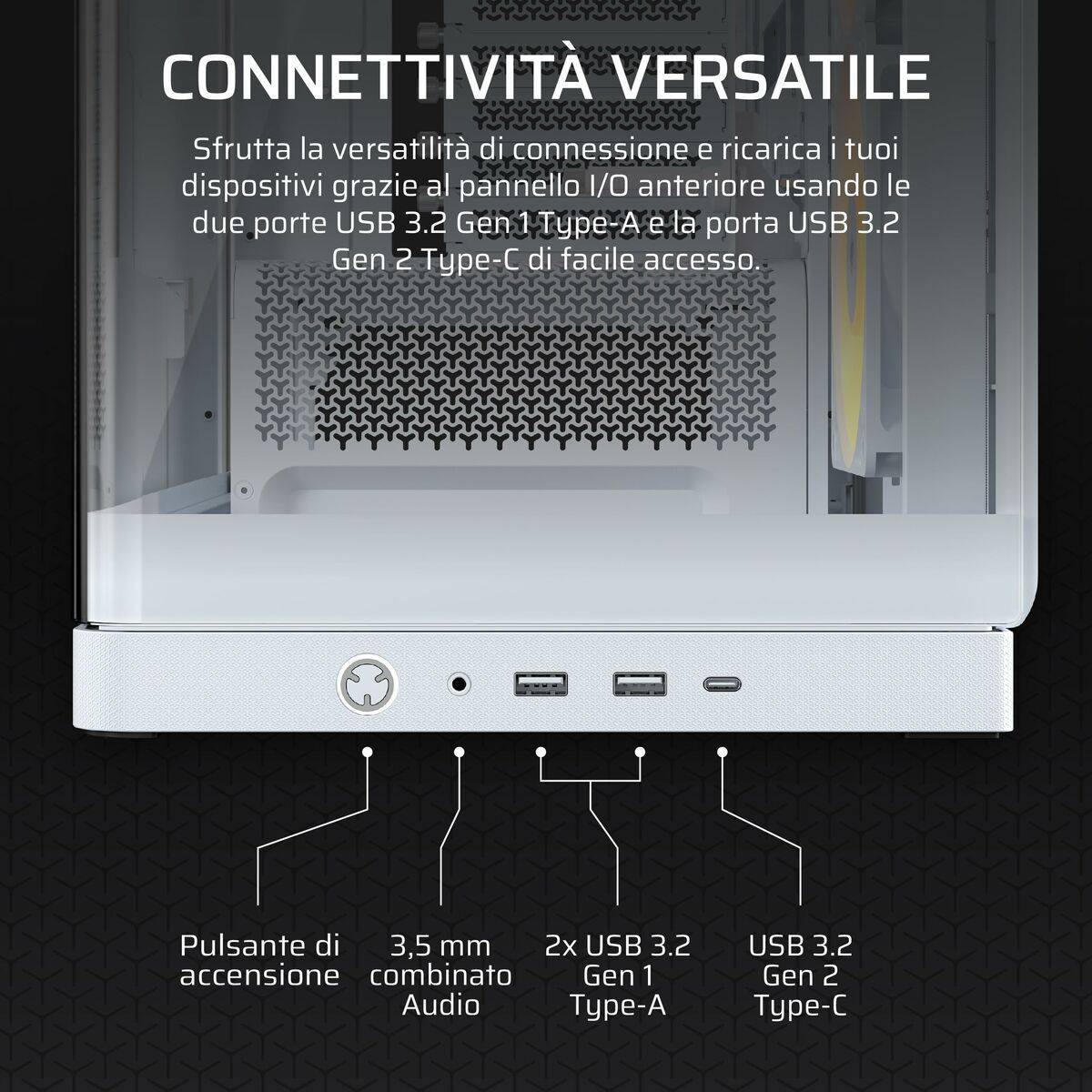 Caja Semitorre ATX Corsair CC-9011315-WW Blanco