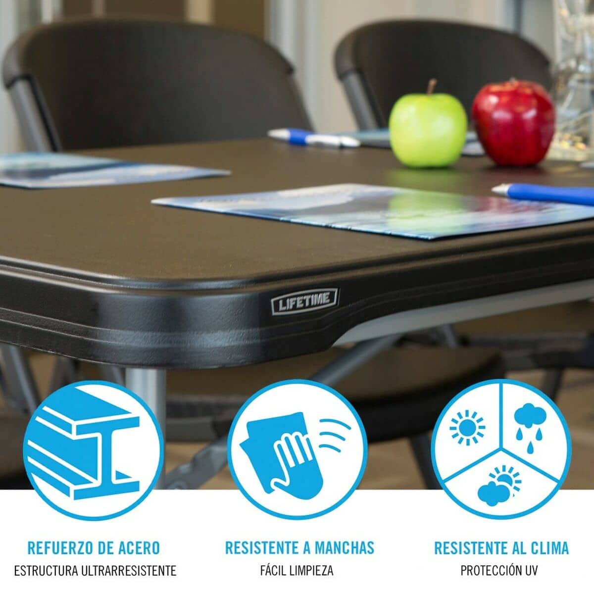 Mesa Plegable Lifetime Plástico (Reacondicionado D)