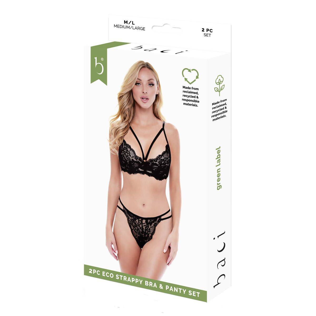 Conjunto de Lencería Baci Lingerie Negro (S/M)