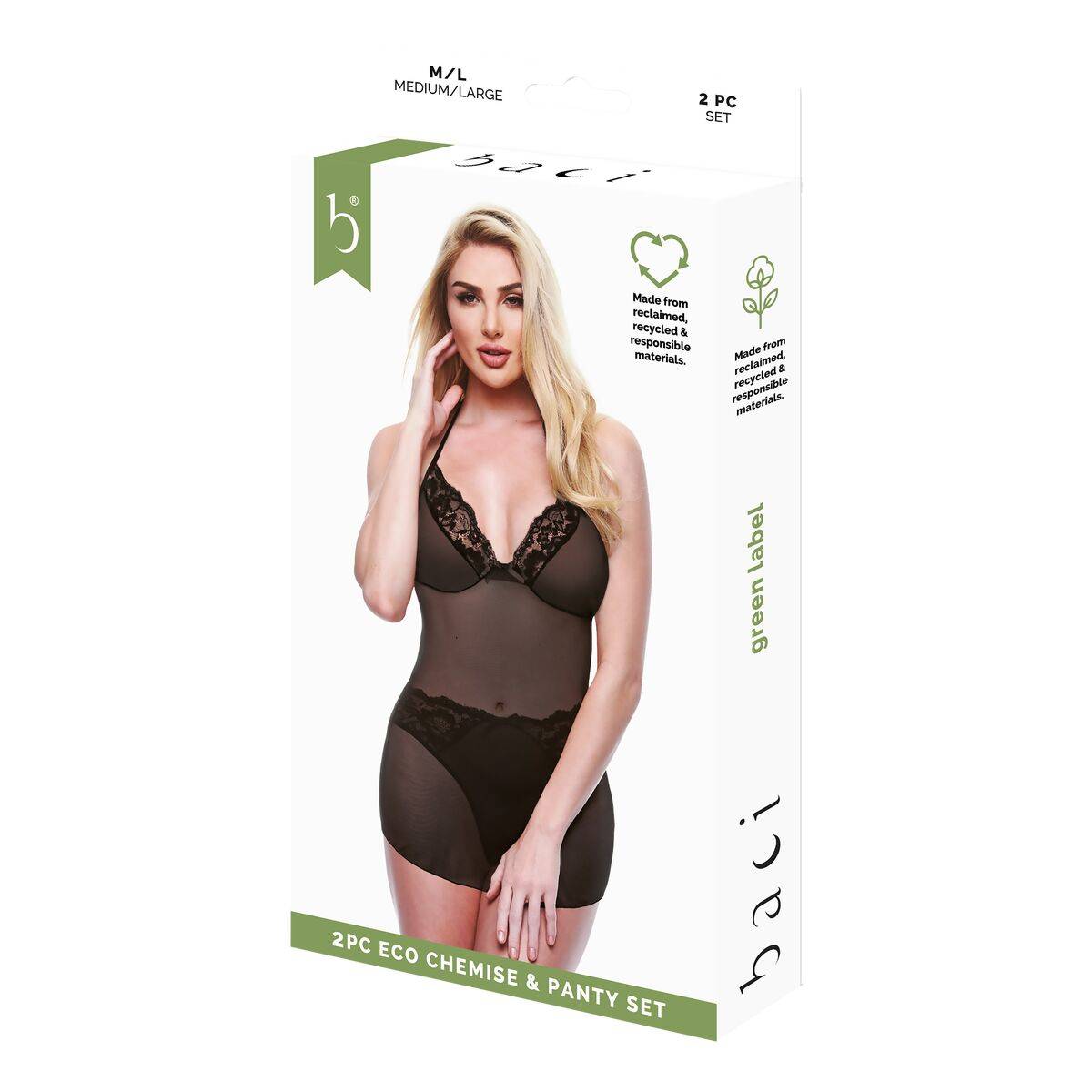 Conjunto de Lencería Baci Lingerie Negro (M/L)