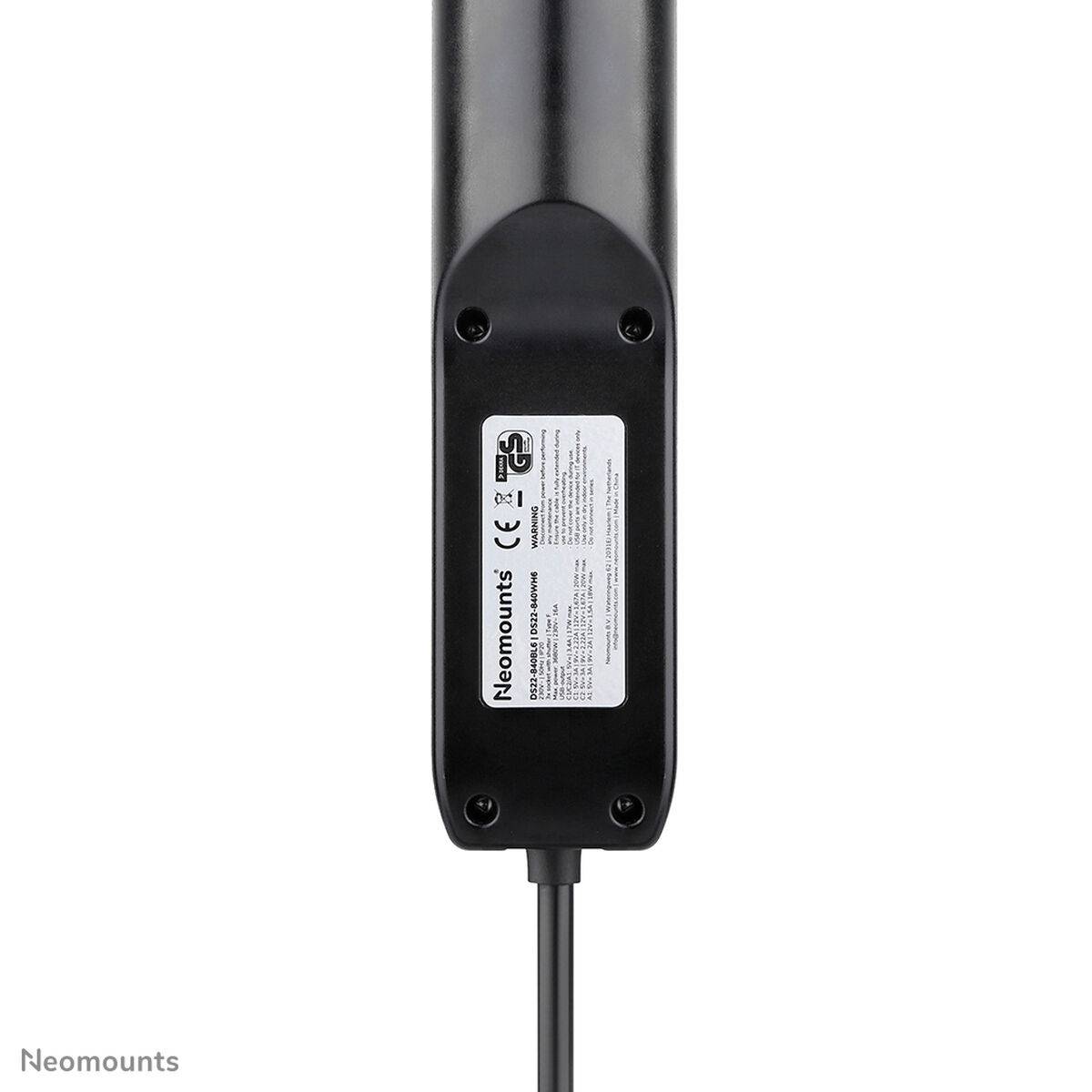 Regleta Neomounts VOLT DESK CLAMP Negro (1,4 m)
