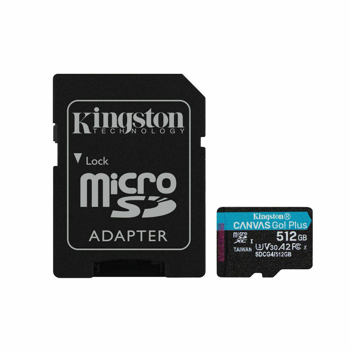 Tarjeta de Memoria Micro SD con Adaptador Kingston SDCG4/512GB 512 GB