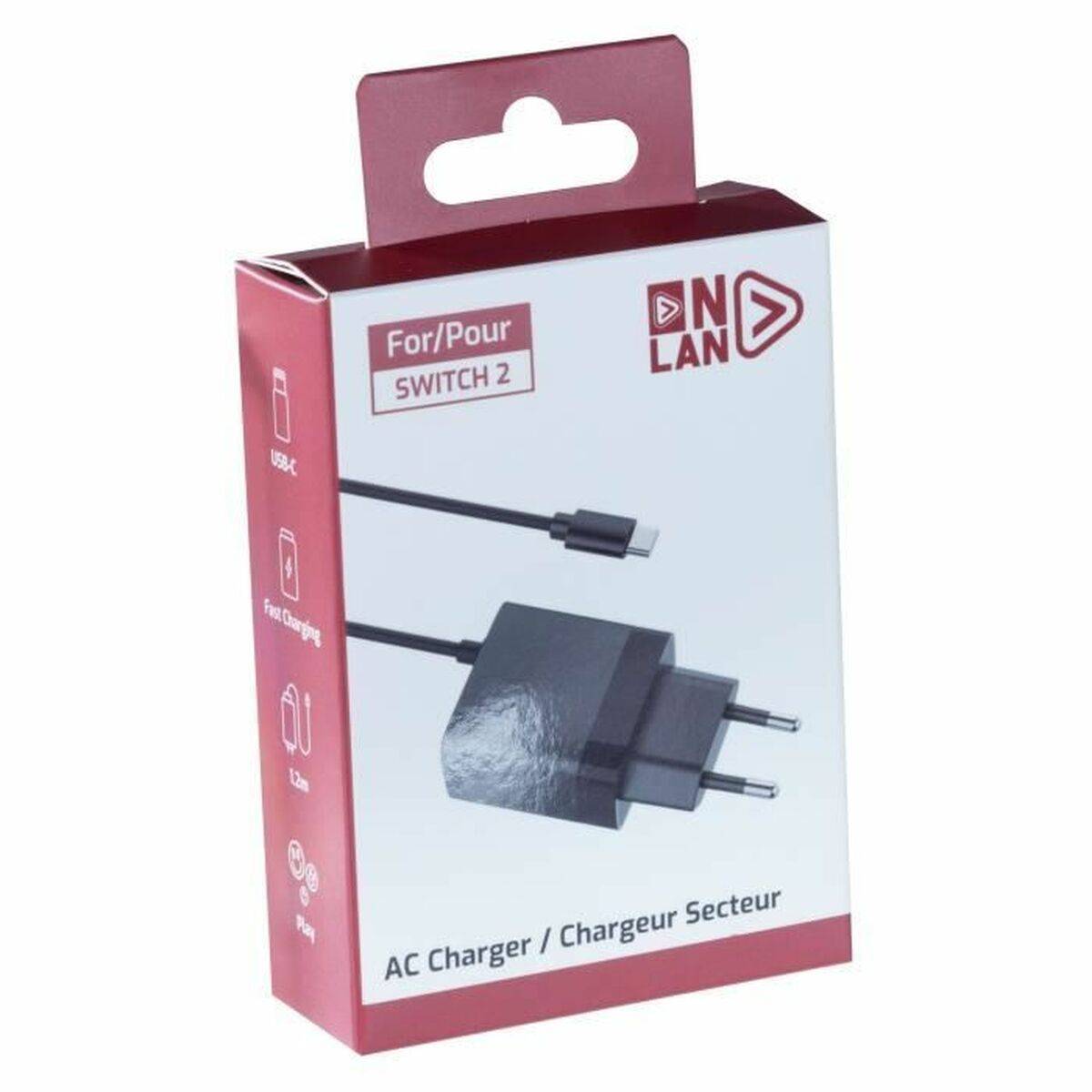 Cargador de Pared Onlan Nintendo Switch 2