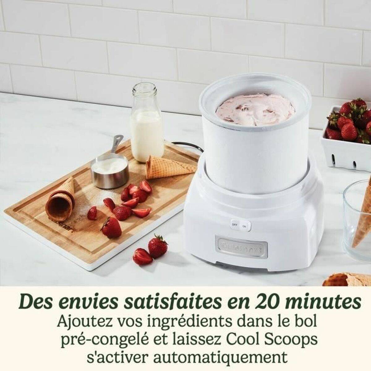 Heladera Cuisinart ICE21E Blanco Plástico 1,4 L