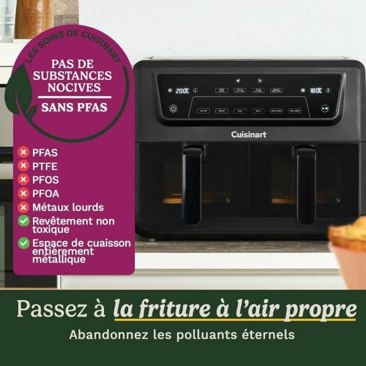 Freidora de Aire Cuisinart AFD10XBLE Negro 2400 W 10,4 L