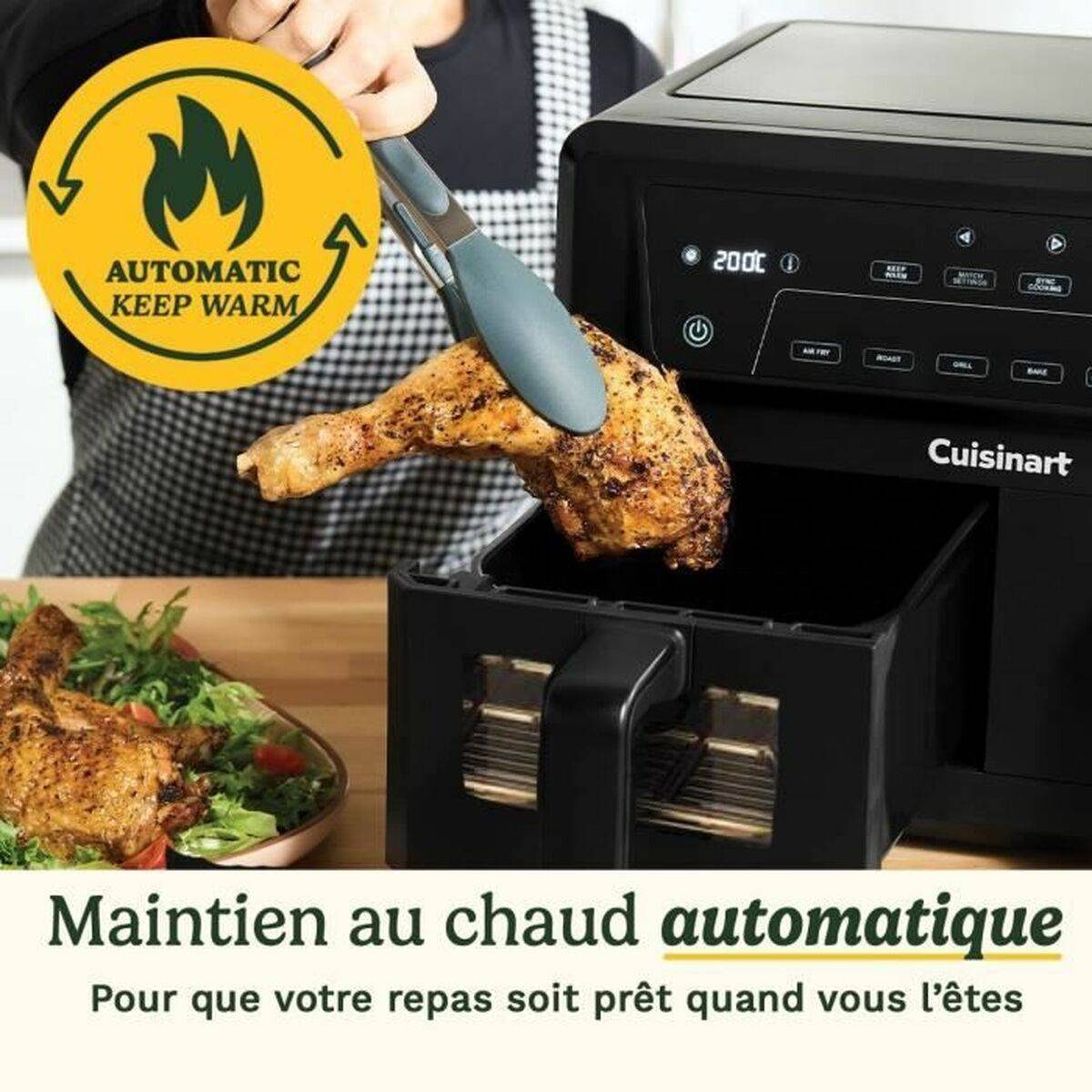 Freidora de Aire Cuisinart AFD10XBLE Negro 2400 W 10,4 L