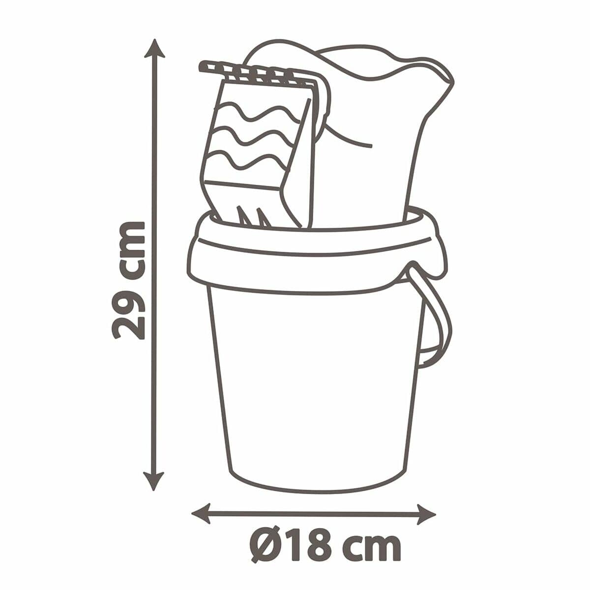 Regadera Smoby Spidey Bucket MM Garni Plástico