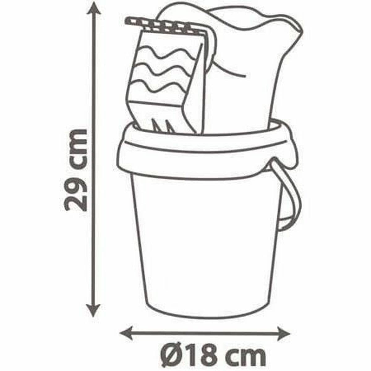 Regadera Smoby Spidey Bucket MM Garni Plástico