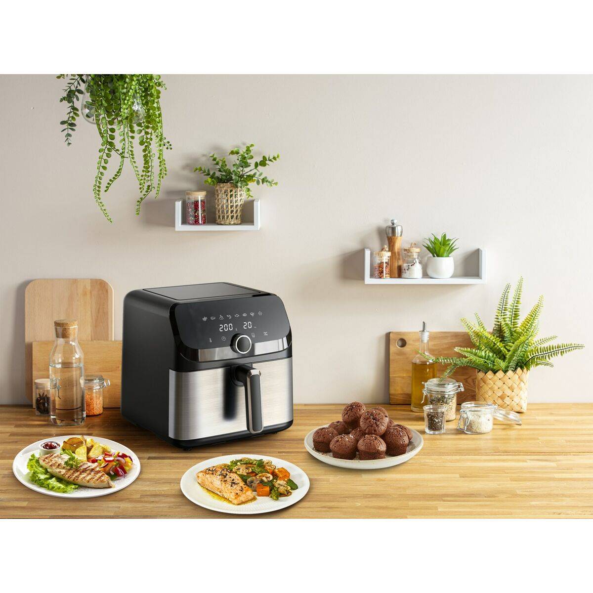 Freidora de Aire Tefal EY855D10 Negro 7,5 L