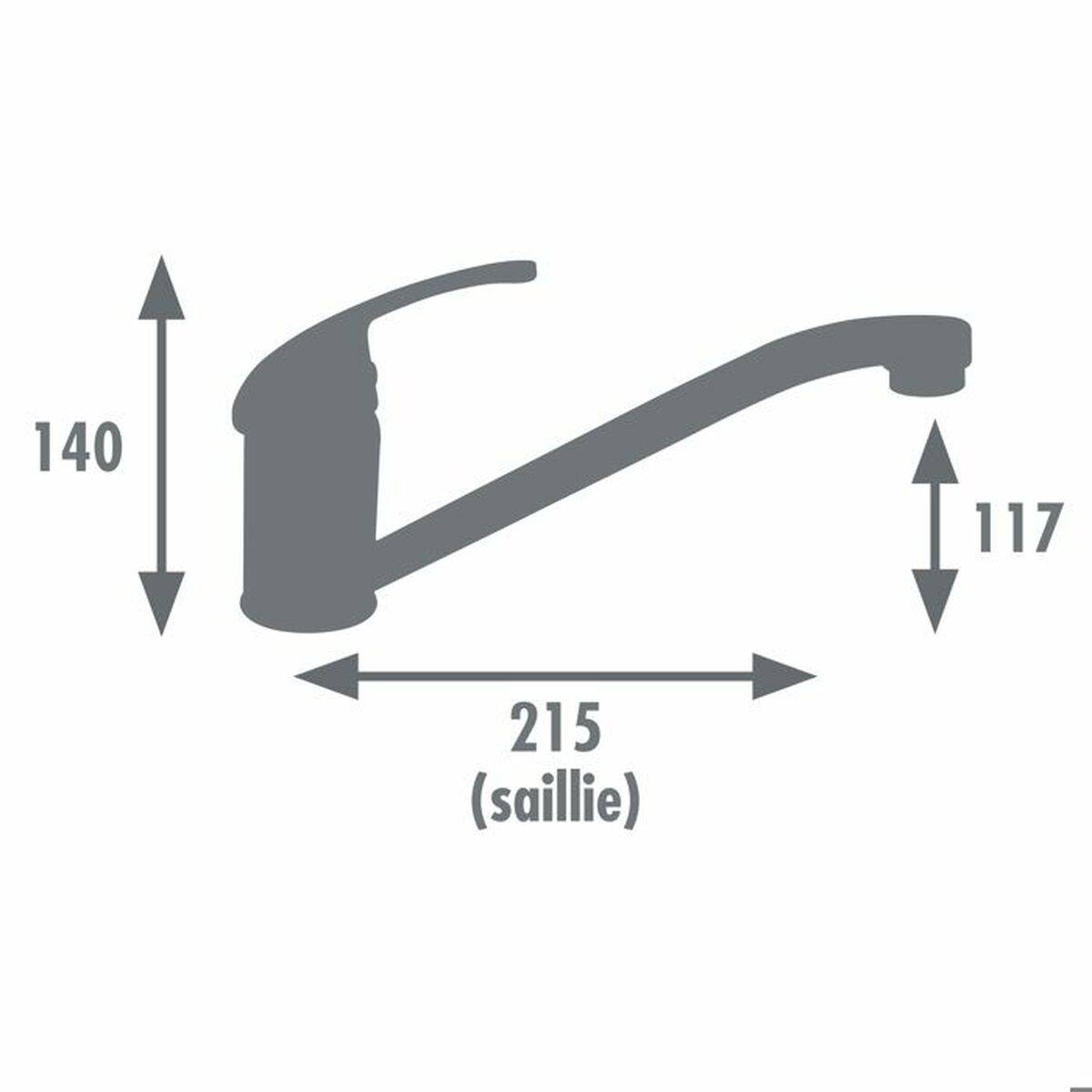 Grifo Monomando Edouard Rousseau CARDIFF Acero Inoxidable