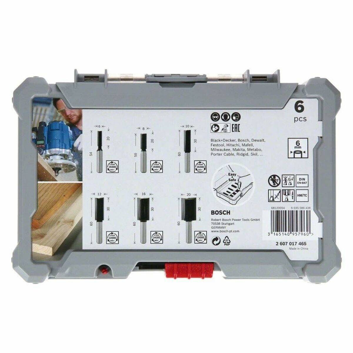 Set de fresas multiuso BOSCH 6 Piezas