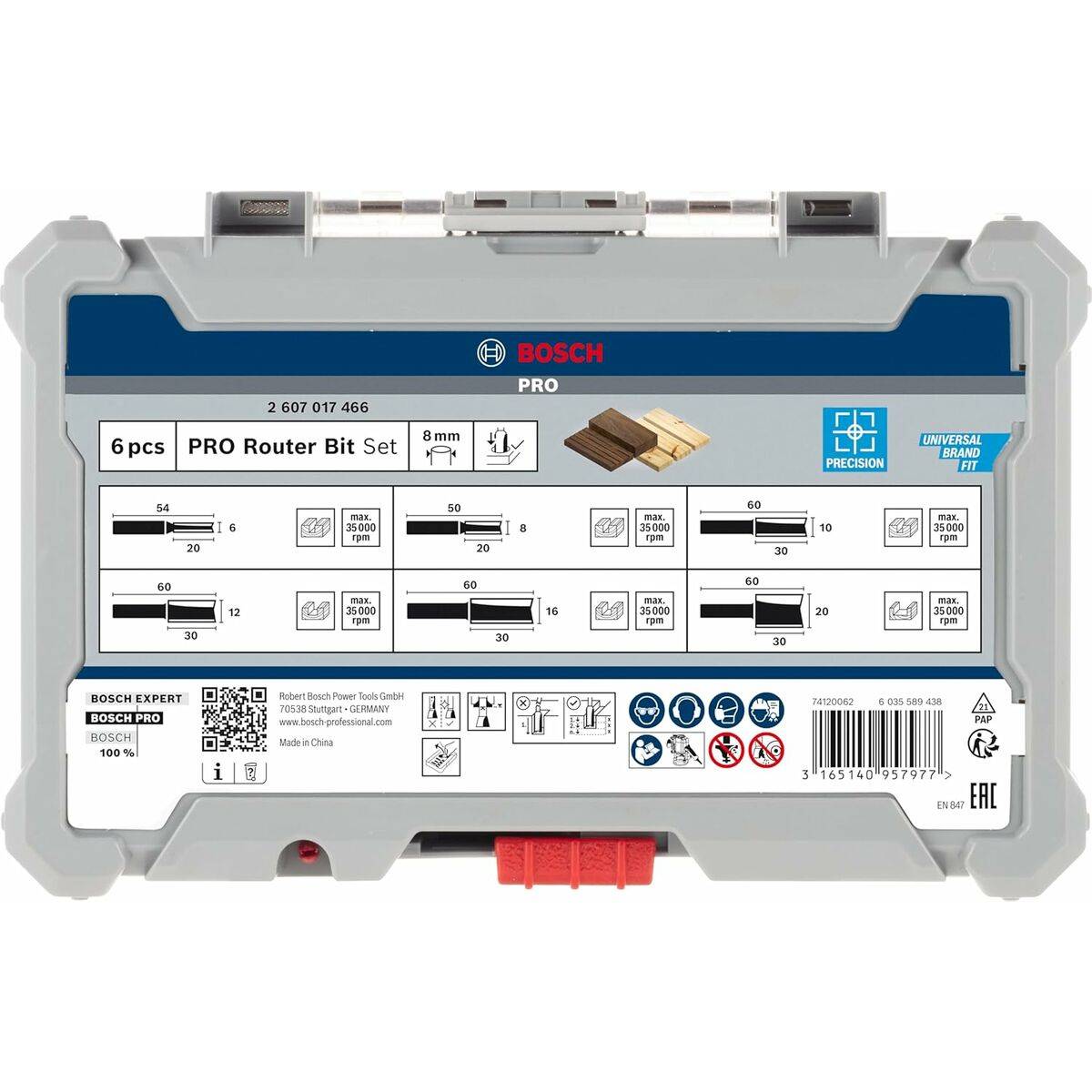 Set de fresas multiuso BOSCH 6 Piezas