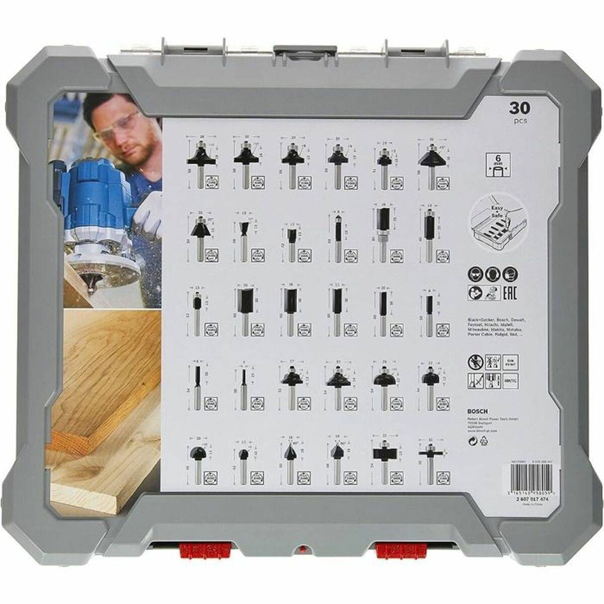 Set de fresas multiuso BOSCH 30 piezas