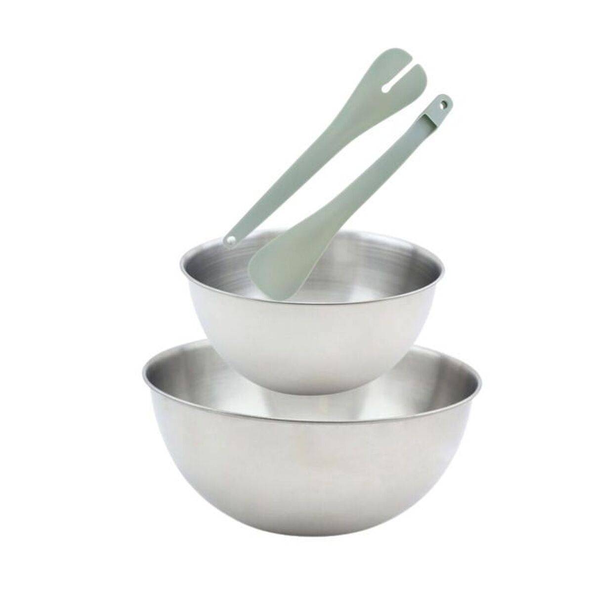 Ensaladera Fackelmann Vert Acero Inoxidable Plástico 49 X 15 X 30 CM 2 Piezas