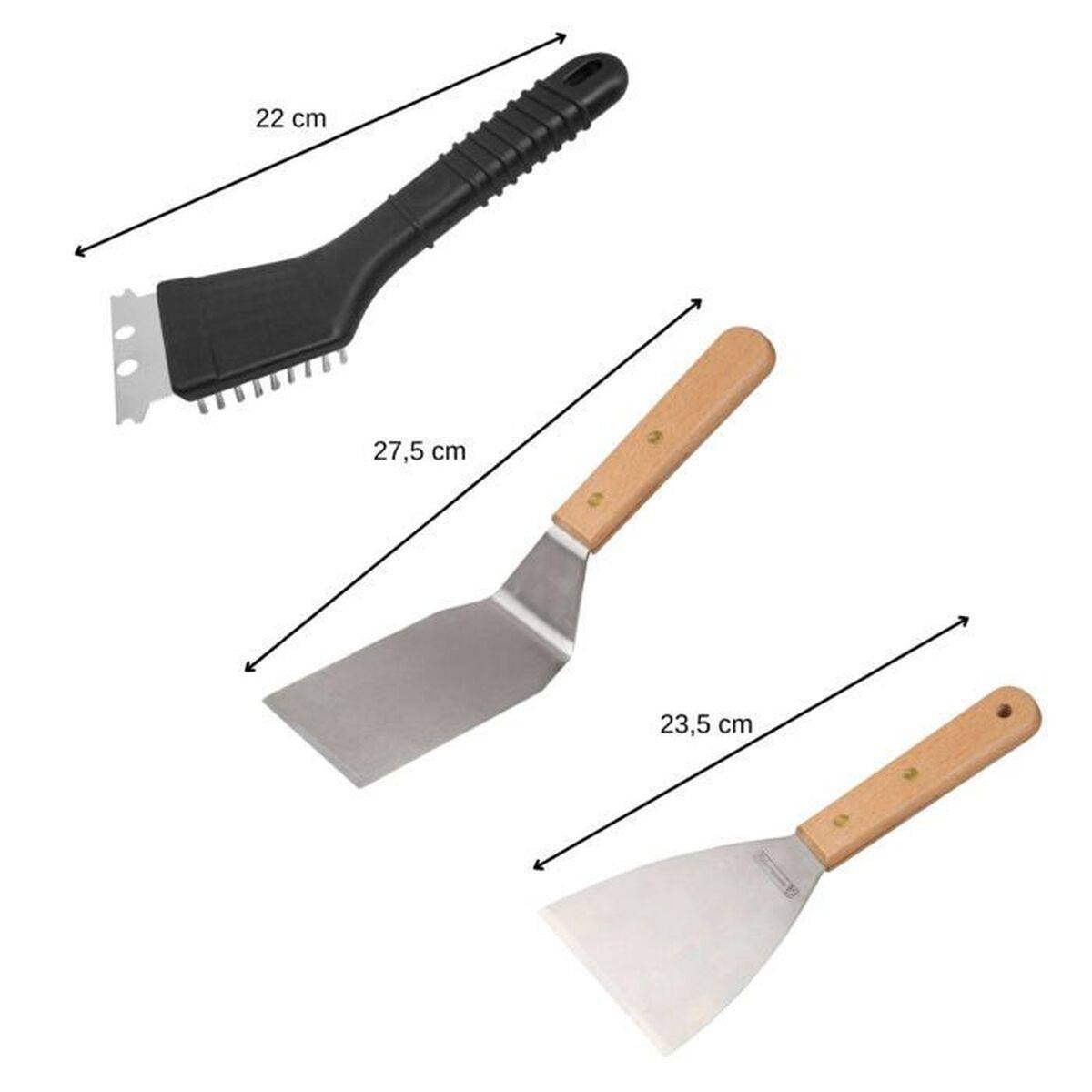 Cuchara FM Professional Acero Inoxidable Plástico 30 X 15 X 22 CM (3 Piezas)