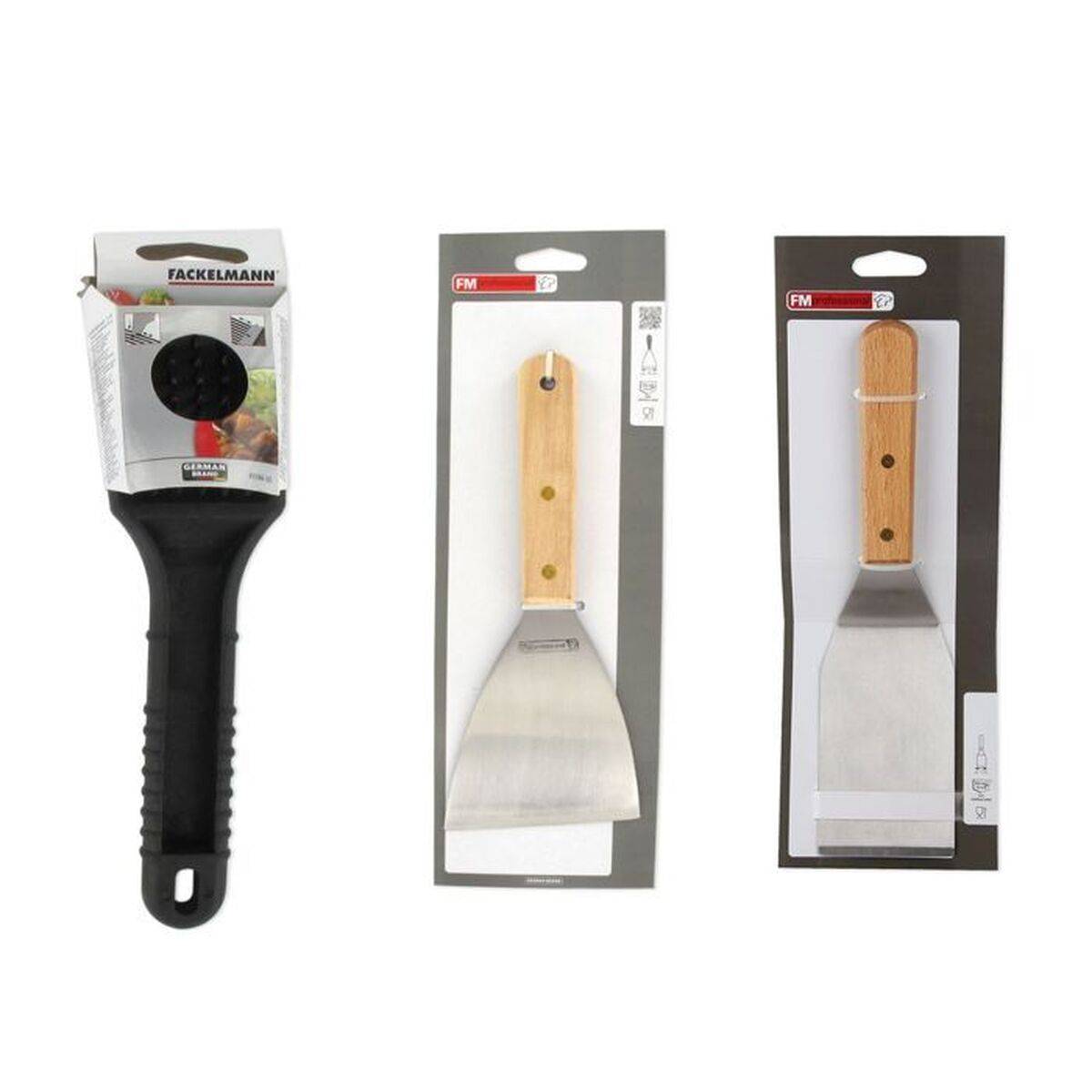 Cuchara FM Professional Acero Inoxidable Plástico 30 X 15 X 22 CM (3 Piezas)