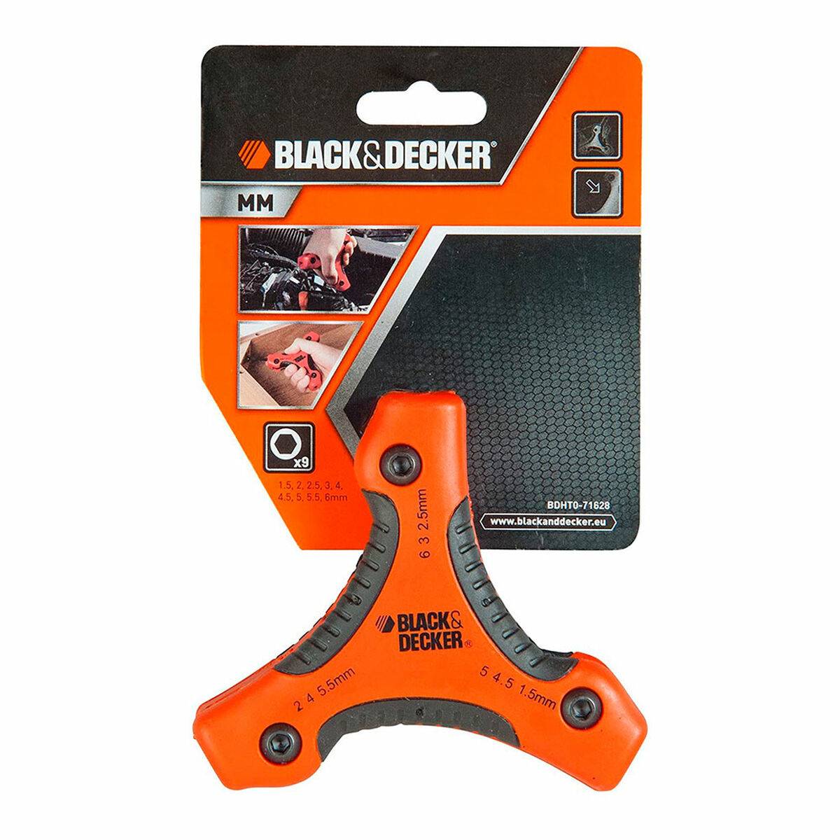 Llaves hexagonales plegables Black & Decker bdht0-71628